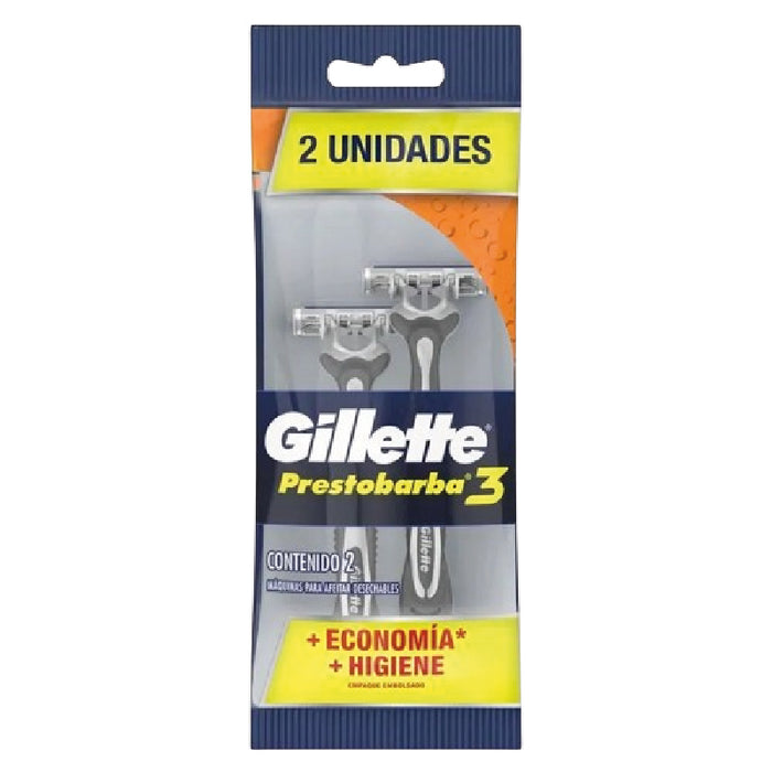 MAQUINA PRESTO GILLETTE 2U 3HOJAS