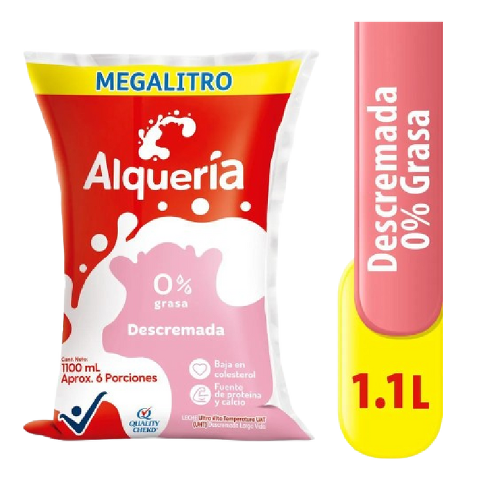 LECHE ALQUERIA 1100ML DESCREMADA