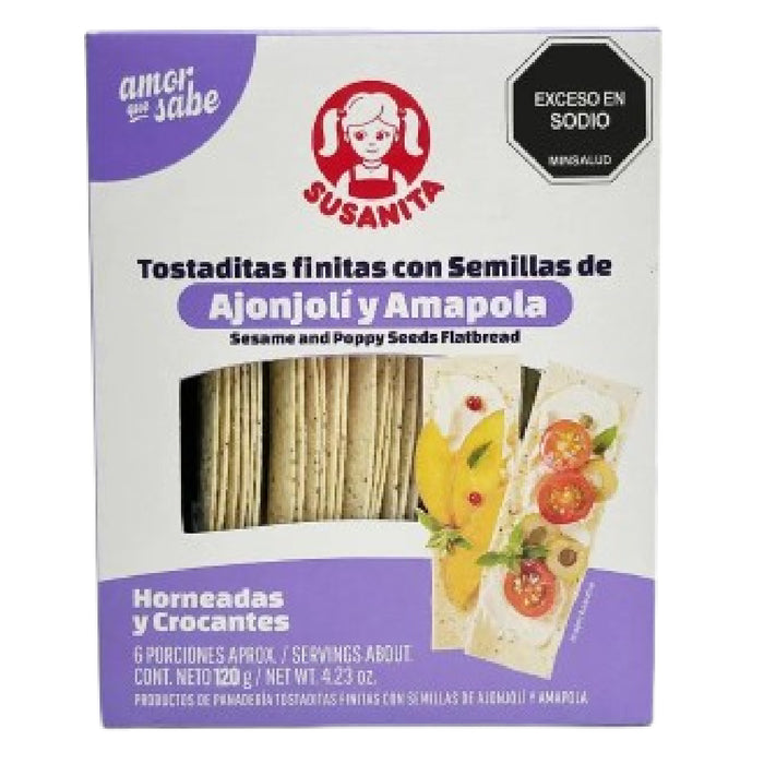 TOSTADA SUSANITA 120G FINITAS C/SEMILLAS