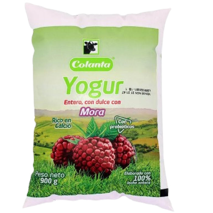 YOGURT COLANTA 850ML BOLSA MORA