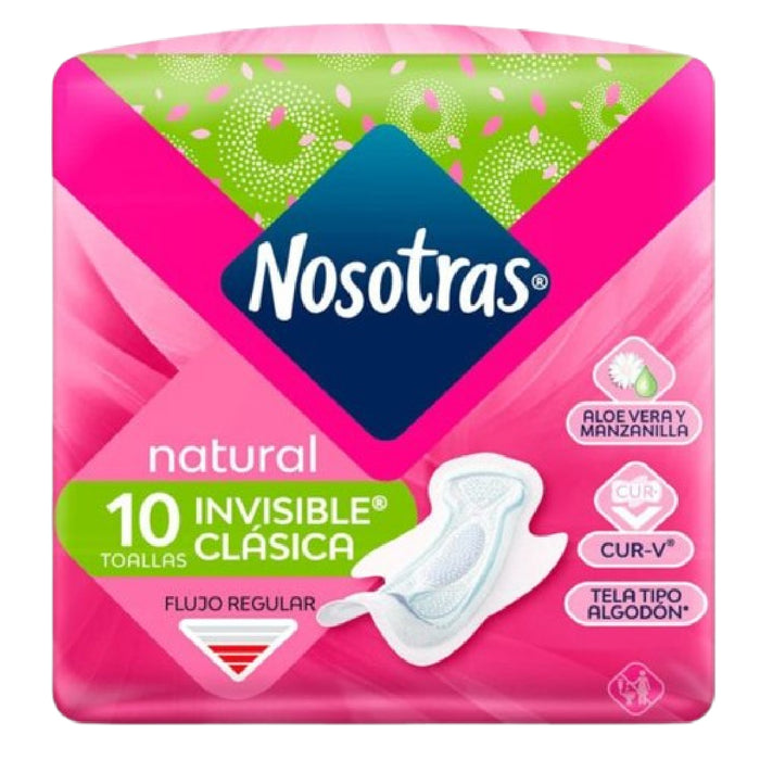 TOALLA NOSOTRAS 10U INVISIBLE CLASI+TOAL