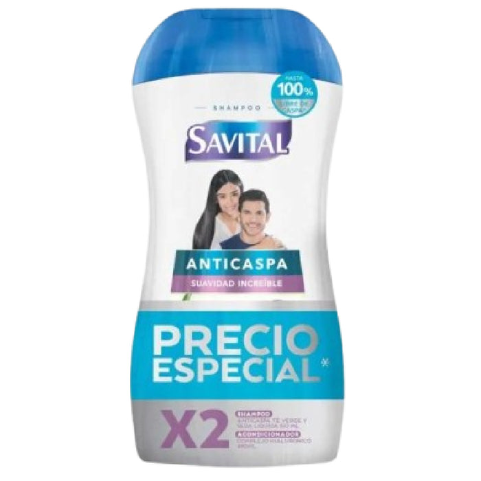 SHAMPOO SAV 510ML ANTICASPA + ACON 490ML