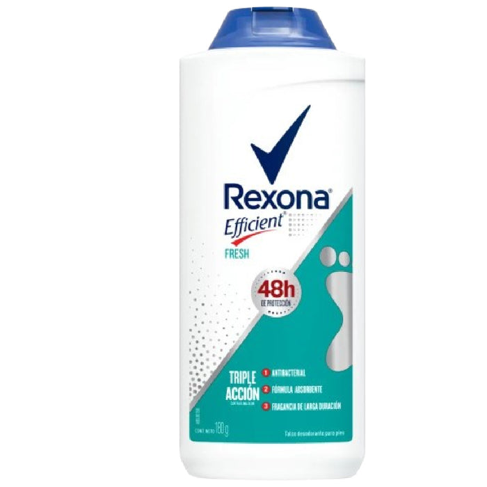 TALCO REXONA EFFICIENT 180G FRESH