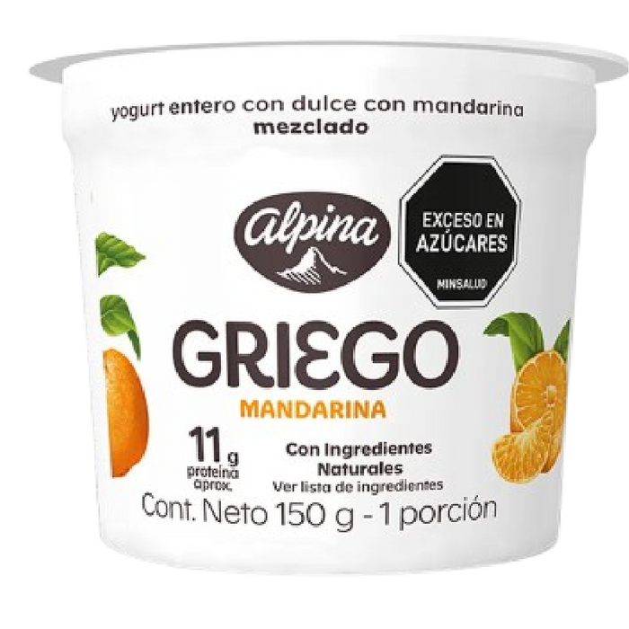 YOGURT GRIEGO ALPINA 150G MANDARINA