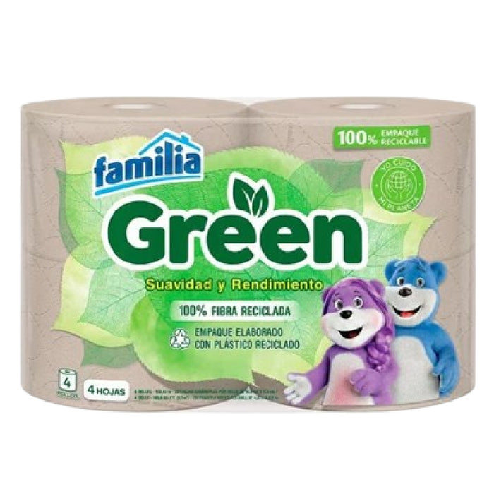 PAPEL HIGIENICO FAMILIA 4U GREEN