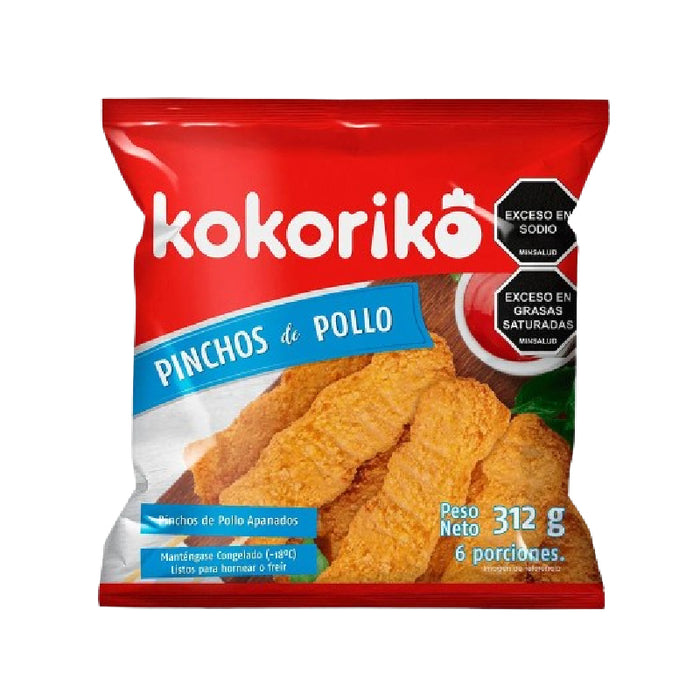 PINCHOS POLLO KOKORIKO 6U 312G APANADO