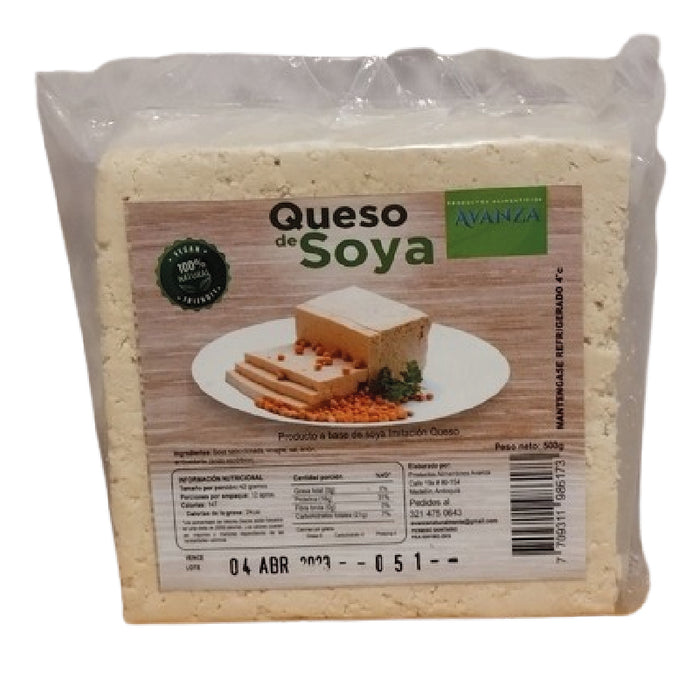 QUESO AVANZA 500G DE SOYA