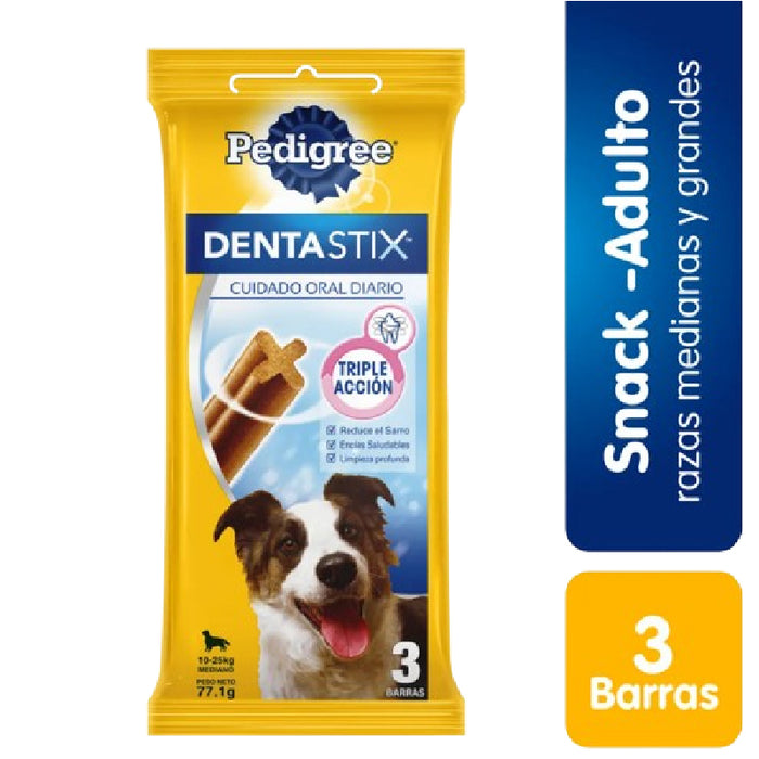 SNACK PEDIGREE DENTASTIX 3U 77,1G R/M G