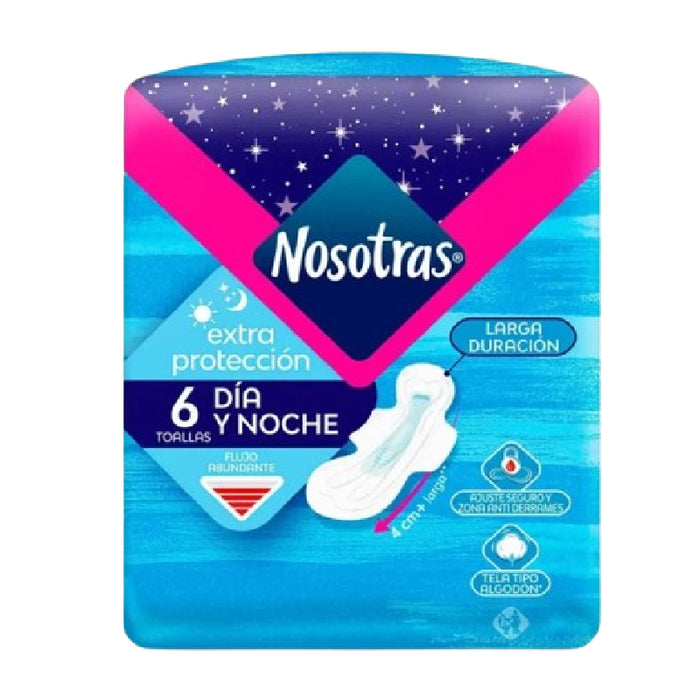 TOALLA NOSOTRAS 6U EXTRA PROTECCION DIA NOCHE