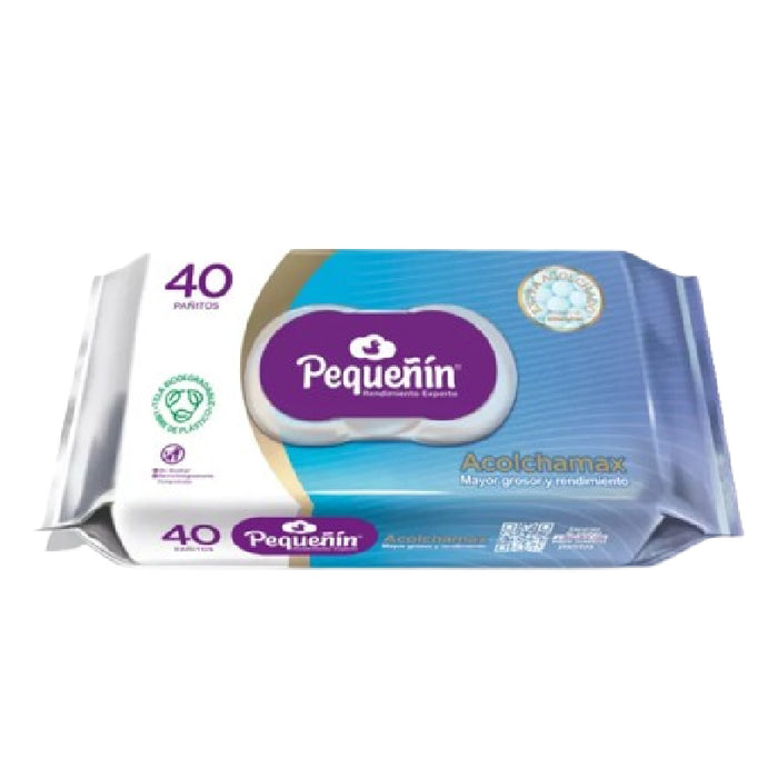 TOALLA PEQUEÑIN 40U HUMEDA ACOLCHAMAX