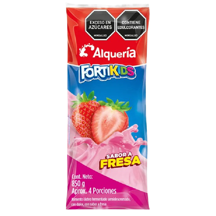 YOGURT ALQUERIA 850G FORTIKIDS FRESA