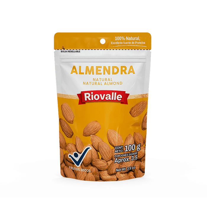 ALMENDRA NATURAL 100G RIOVALLE