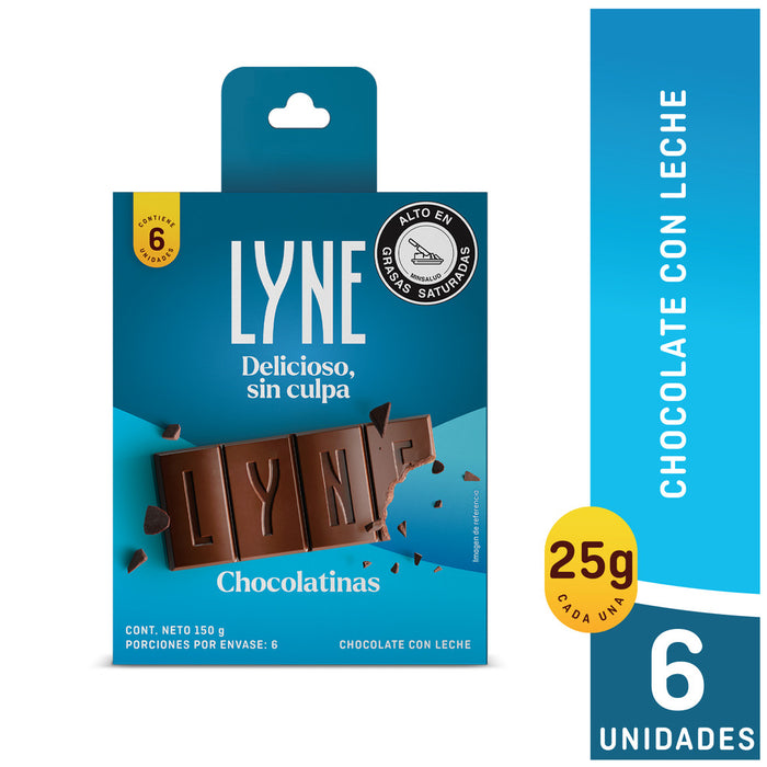 Chocolatina LYNE Leche 24plegx6unx25gr