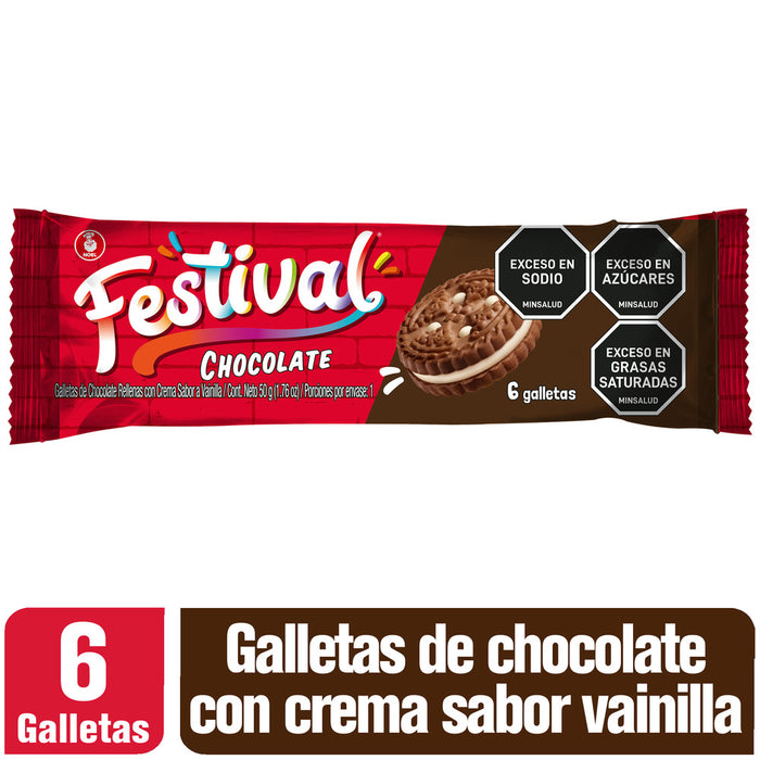 GALLETA FESTIVAL CHOCOLATE 50G