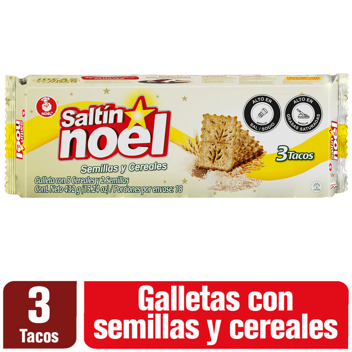 GALLETA SALTIN NOEL 3TAC SEMILLAS CEREAL