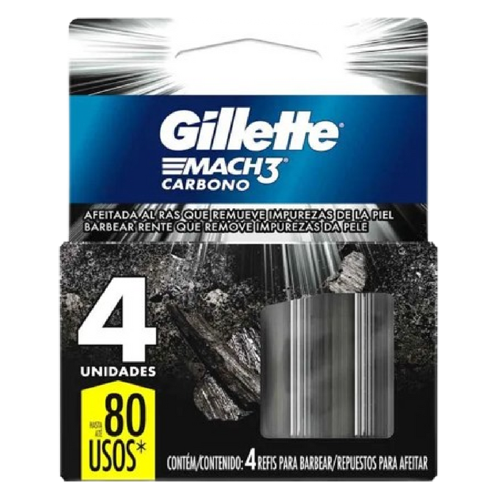 REPUESTO GILLETTE 4U MACH3 CARBON