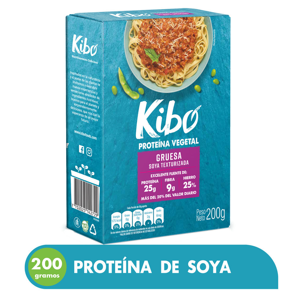 Proteina Vegetal Kibo 200g Gruesa — Supermercados Supervaquita 2311
