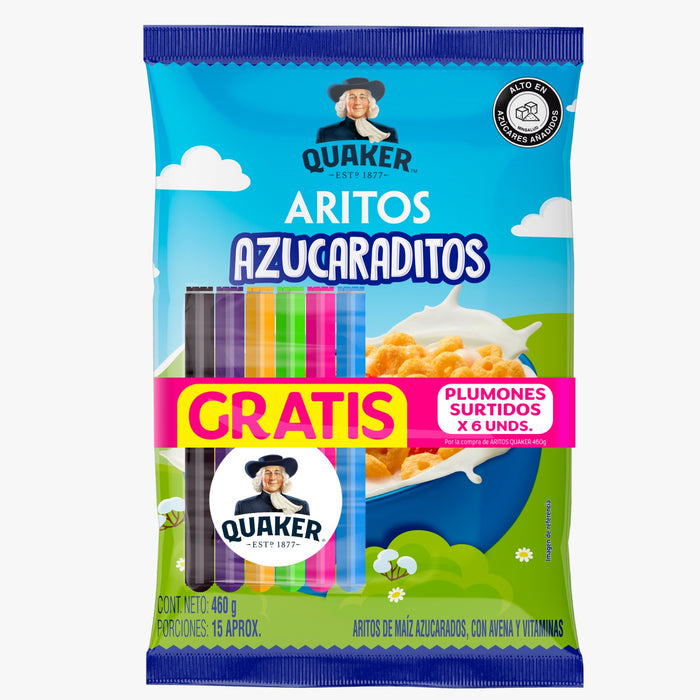 CEREAL QUAKER 460G ARITOS AZUCARADOS