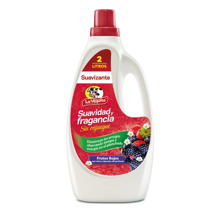 Suavizante Libre Enjuague La Vaquita Micro Cápsula-Frutos Rojos 2000mL