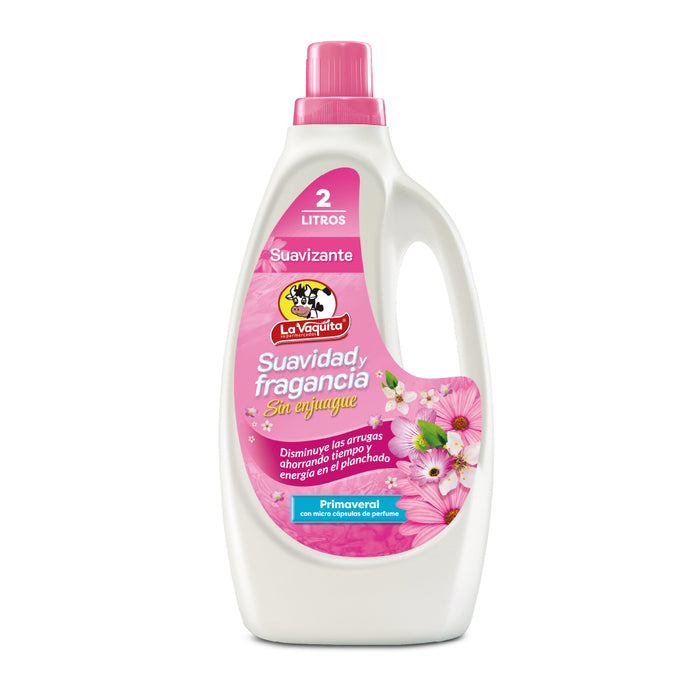 Suavizante Libre Enjuague La Vaquita Micro Cápsula -Floral 2000mL