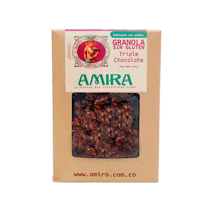 GRANOLA TRIPLE CHOCOLATE 400GR AMIRA