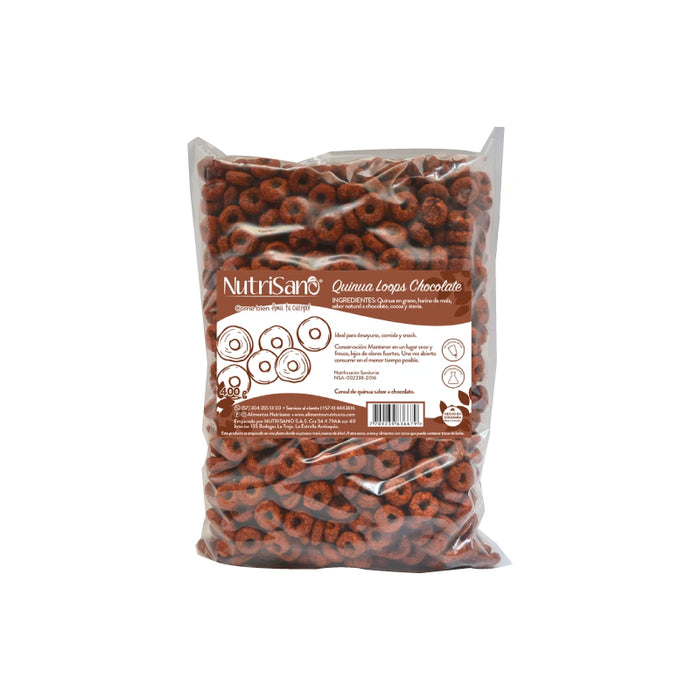 CEREAL QUINUA LOOPS CHOCO X 400GR