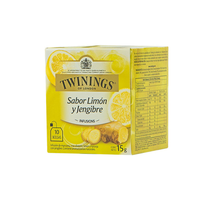 INFUSION LIMON + JENGIBRE TWININGS 10 SO